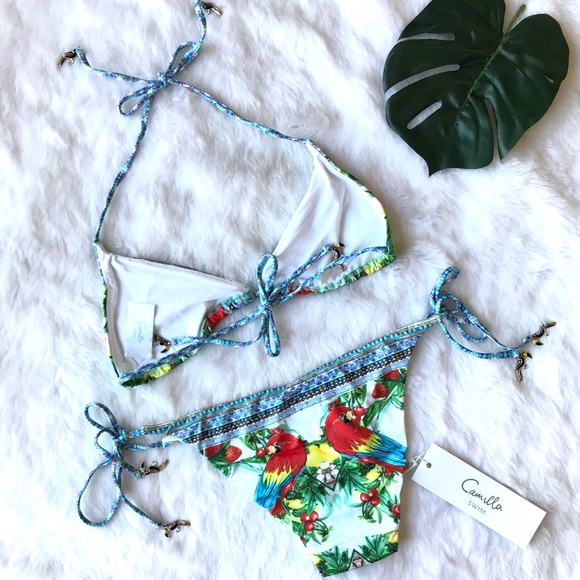 NEW Camilla One Flew Over Bird Bead Bikini - Picture 3 of 8